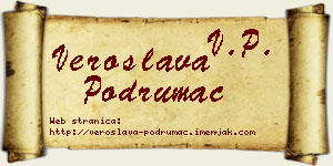Veroslava Podrumac vizit kartica